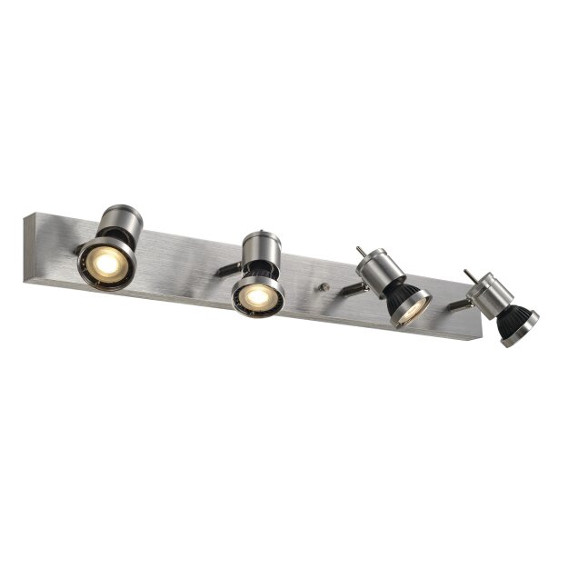 SLV 147444 Wand- / Deckenleuchte ASTO IV alu-brushed 4xGU10 Spot 75W