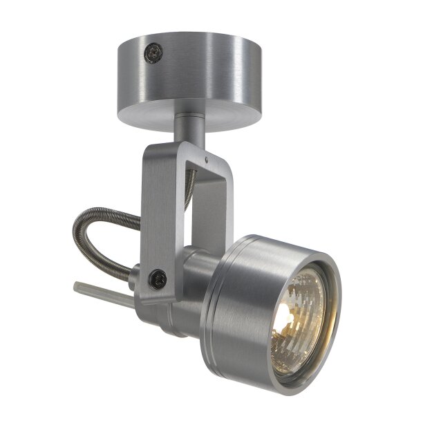SLV 147559 Wand- / Deckenleuchte INDA SPOT GU10 alu gebürstet 50W