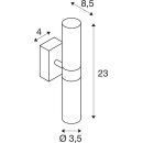SLV 151282 Wandleuchte MIBO WALL UP-DOWN chrom 2xG9 2x25W IP21
