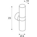 SLV 228775 Wandleuchte ASTINA OUT anthrazit 2xGU10 2x11W IP44