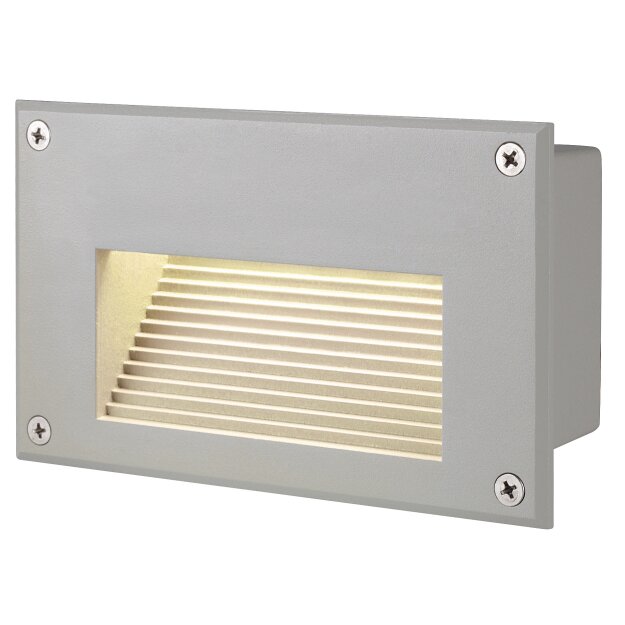 SLV 229702 LED-Wandeinbauleuchte BRICK DOWNUNDER rechteckig grau wwe