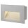SLV 229702 LED-Wandeinbauleuchte BRICK DOWNUNDER rechteckig grau wwe