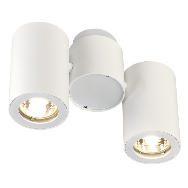 SLV 151831 Deckenleuchte ENOLA_B SPOT II weiss 2x GU10 2x 50W