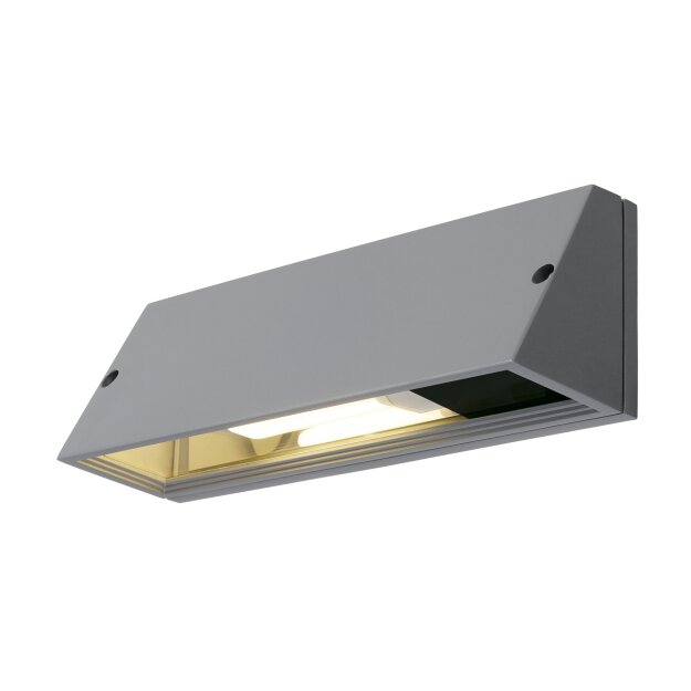 SLV 230034 Wandleuchte PEMA SQUARE grau E27 15W