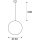 SLV 165400 Pendelleuchte ROTOBALL E27 grau /ws 24W