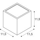 SLV 232537 Wandleuchte SITRA CUBE rostfarben GX53 9W