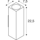 SLV 229531 Wandleuchte THEO UP/DOWN OUT eckig weiss GU10 2x35W
