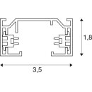 SLV 143012 Stromschiene 1-Phasen HV Aufbau grau 1m