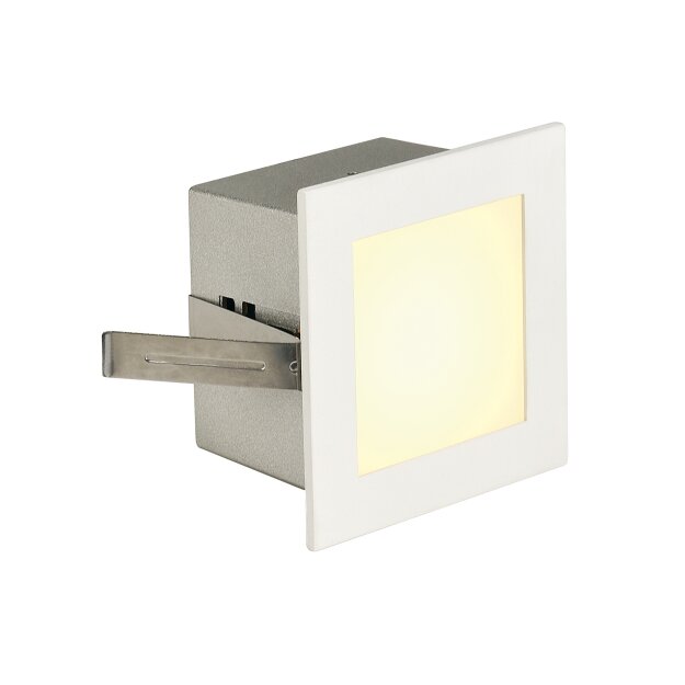 SLV 113262 LED-Wandeinbauleuchte FRAME BASIC eckig mattweiss ww