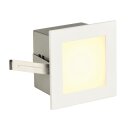 SLV 113262 LED-Wandeinbauleuchte FRAME BASIC eckig mattweiss ww
