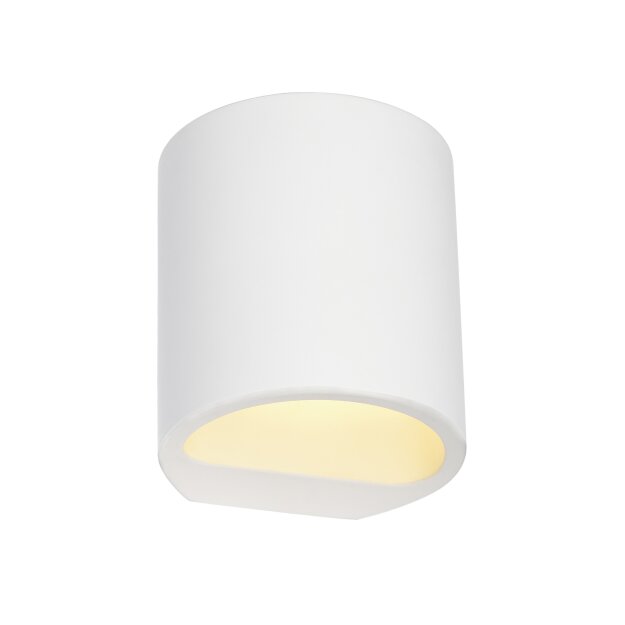 SLV 148016 Wandleuchte PLASTRA GL 104 ROUND weiss Gips G9 42W