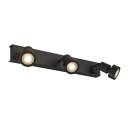 SLV 147380 Deckenleuchte PURI 3 mattschwarz 3xGU10 3x50W mit DR