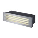 SLV 229110 LED-Wandeinbauleuchte BRICK MESH Edelstahl 4W warmweiss IP54