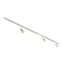 1-Phasen Stromschienen-Set Schwarz mit 3 PURI LED-Spots,...