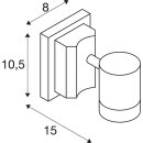 SLV 233105 Wandleuchte NEW MYRA WALL anthrazit GU10 50W IP55