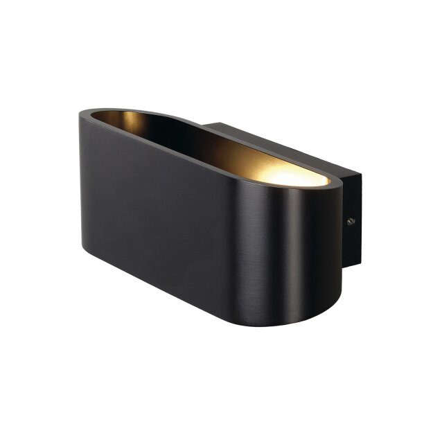 SLV 151450 Wandleuchte OSSA R7s oval sw 78mm 100W up/down