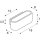 SLV 151450 Wandleuchte OSSA R7s oval sw 78mm 100W up/down