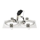 SLV 113841 Deckeneinbaustrahler NEW TRIA II ES111 SQUARE...