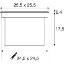 SLV 229381 LED-Bodeneinbaustrahler DASAR SQUARE asy Edelstahl 28W 4000K