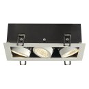 SLV 115721 LED-Deckeneinbaustrahler KADUX Triple DL Set...