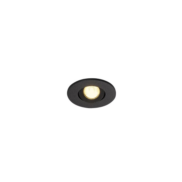 SLV 113970 LED-Deckeneinbaustrahler NEW TRIA MINI ROUND schwarz 30° 3000K Clip