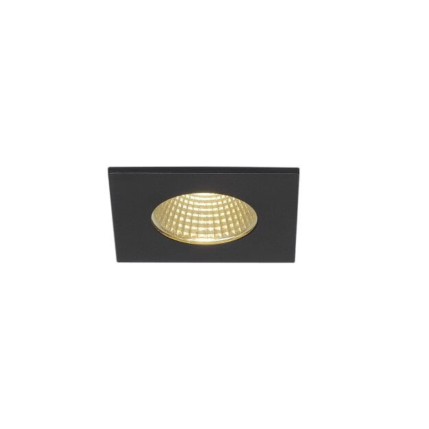 SLV 114430 LED-Deckeneinbaustrahler PATTA-I eckig sw 9W 38° 3000K Treiber