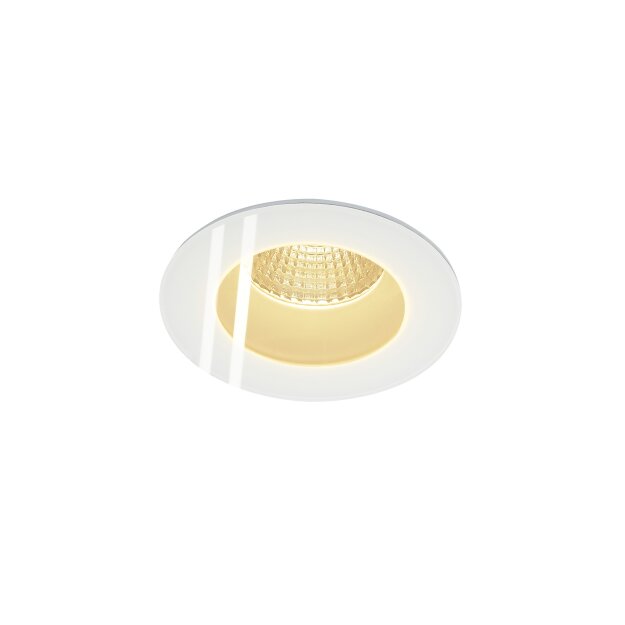 SLV 114441 LED-Deckeneinbaustrahler PATTA-F rund weiss 9W 38° 3000K Treiber