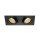 SLV 113890 LED-Deckeneinbaustrahler-Set NEW TRIA 2 SQUARE sw 2x6W 38° 2700K