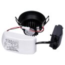 SLV 114380 LED-Deckeneinbaustrahler-Set NEW TRIA 68 ROUND sw 9W 38° 3000K