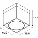 SLV 117100 LED-Deckenleuchte KARDAMOD SURFACE ES111 eckig...