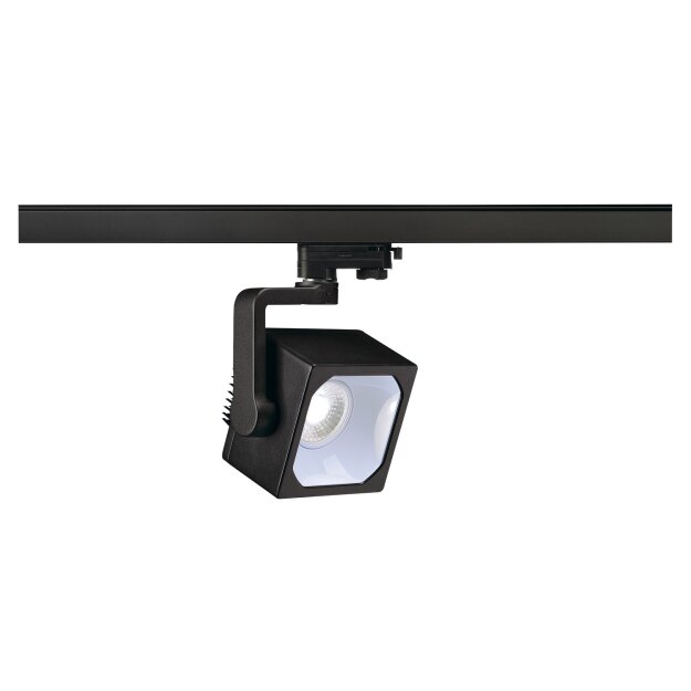 SLV 152780 LED-Stromschienenstrahler EURO CUBE schwarz 60° 4000K 3P.-Adapter