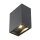 SLV 232435 LED-Wandleuchte QUAD 1 XL eckig anthrazit 1x3 2W 3000K