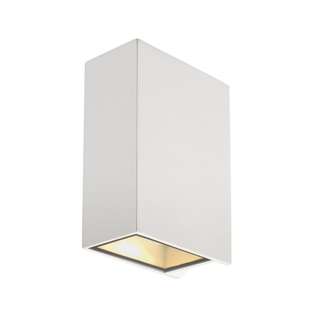 SLV 232441 LED-Wandleuchte QUAD 2 XL eckig weiss 2x3 2W 3000K
