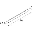 SLV 149772 LED-Wandleuchte TRUKKO 90cm 3000K