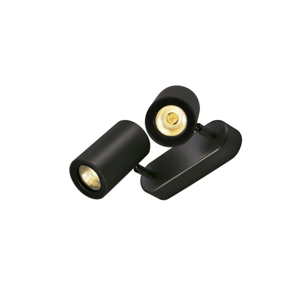SLV 152020 Wand- / Deckenleuchte Enola_B double schwarz 2xGU10 max. 50W