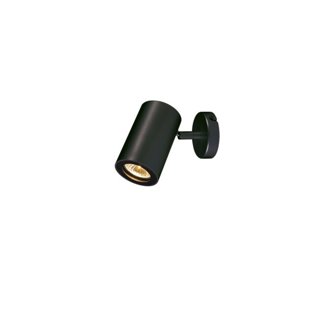SLV 152010 Wand- / Deckenleuchte ENOLA_B single mattschwarz GU10 max. 50W