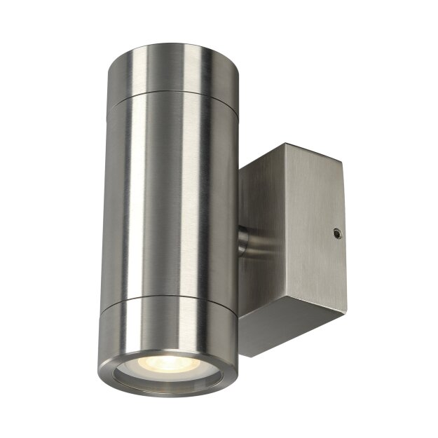SLV 233302 Wandleuchte ASTINA STEEL GU 10 rund Edelstahl 304