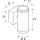 SLV 233302 Wandleuchte ASTINA STEEL GU 10 rund Edelstahl 304