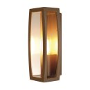 SLV 230657 Wandleuchte MERIDIAN BOX 2 rost E27 max. 25W klar