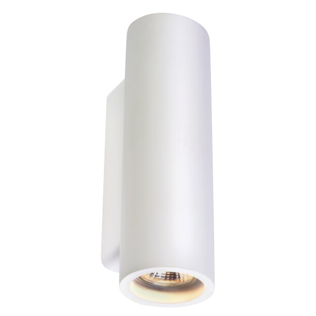 SLV 148060 Wandleuchte Plastra Tube Gips rund 2xGU10
