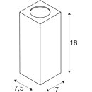 SLV 229525 Wandleuchte THEO WALL OUT eckig ant GU10 max. 35W