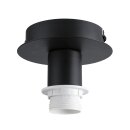 SLV 155550 Deckenleuchte FENDA E27 schwarz o. Schirm