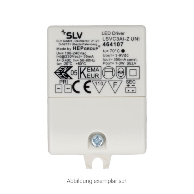 SLV 464193 LED-Betriebsgerät 50W 1000mA inkl. Zugentlastung DALI dimm