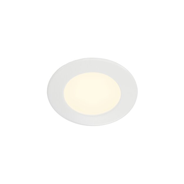 SLV 112161 LED-Deckeneinbaustrahler DL 126 rund weiss 3W 2700K