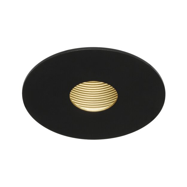 SLV 114480 LED-Deckeneinbaustrahler HOTEL ROUND HOLE schwarz 12W 20° 2700K