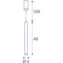 SLV 152370 LED-Pendelleuchte UBA Pendant rund schwarz 9W 3000K