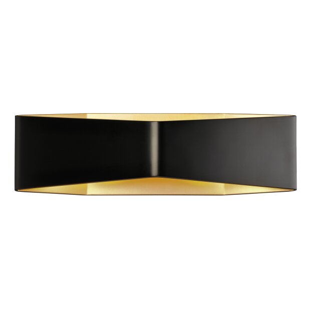 SLV 151740 LED-Wandleuchte BIG CARISO 2 schwarz/messing 2x 9W 3000K