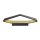 SLV 151740 LED-Wandleuchte BIG CARISO 2 schwarz/messing 2x 9W 3000K
