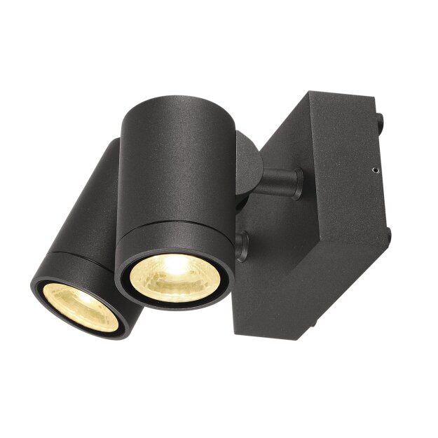 SLV 233255 LED-Wandleuchte Helia sandy anthracite 2x8W 3000K