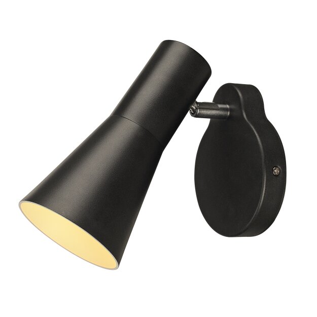 SLV 148540 Wandleuchte TROMP schwarz GU10 mit Schalter